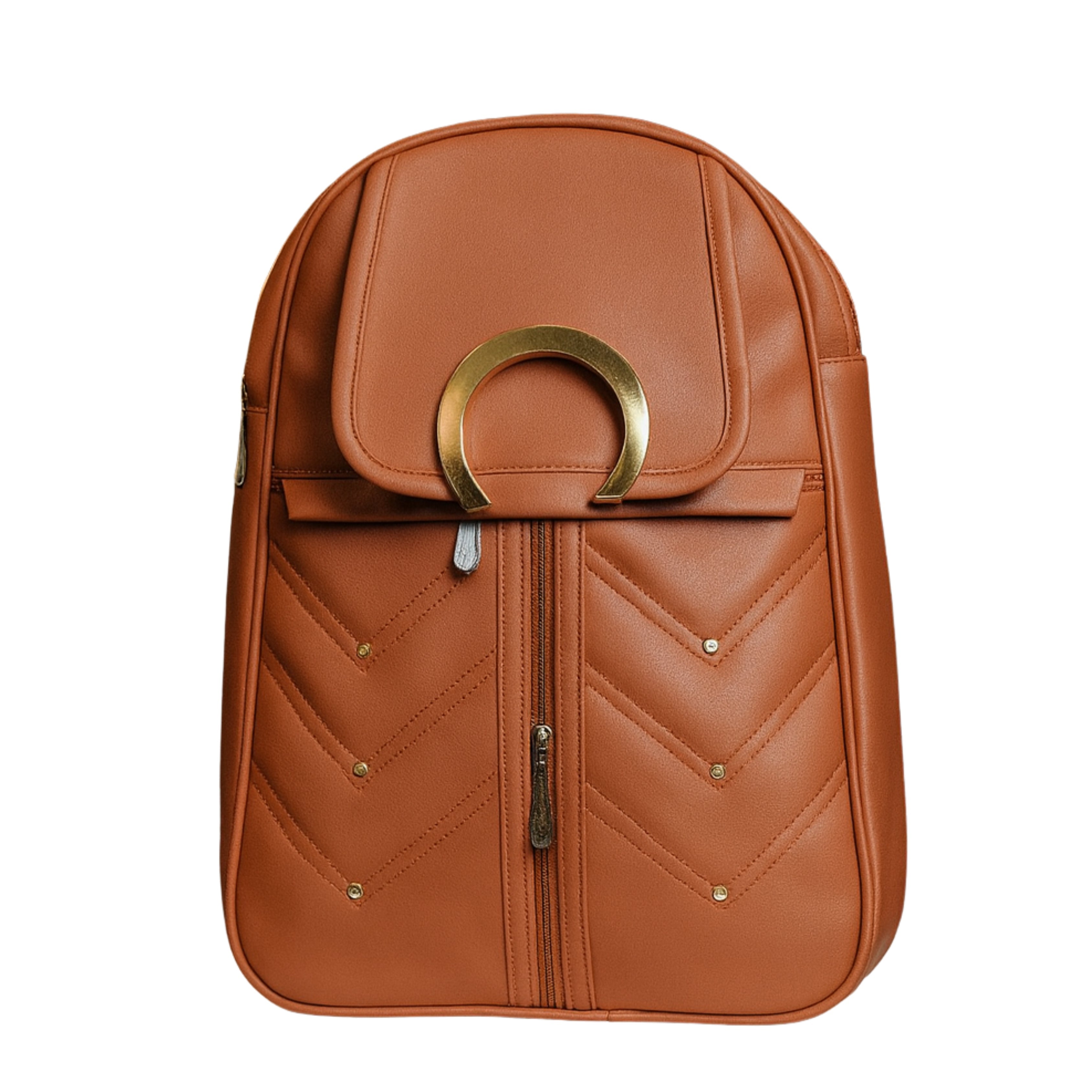 Fashion School & Travel Bag with Gold Decorative Ring and Elegant Everyday Design