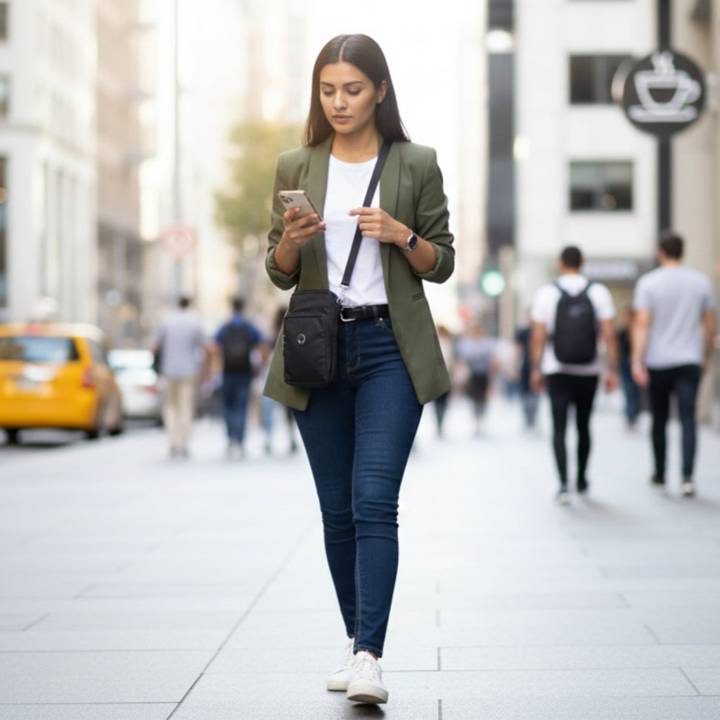 Crossbody Shoulder Bag for Men & Women – Lightweight Travel Sling Bag with Multi-Pocket Organizer for Everyday Carry