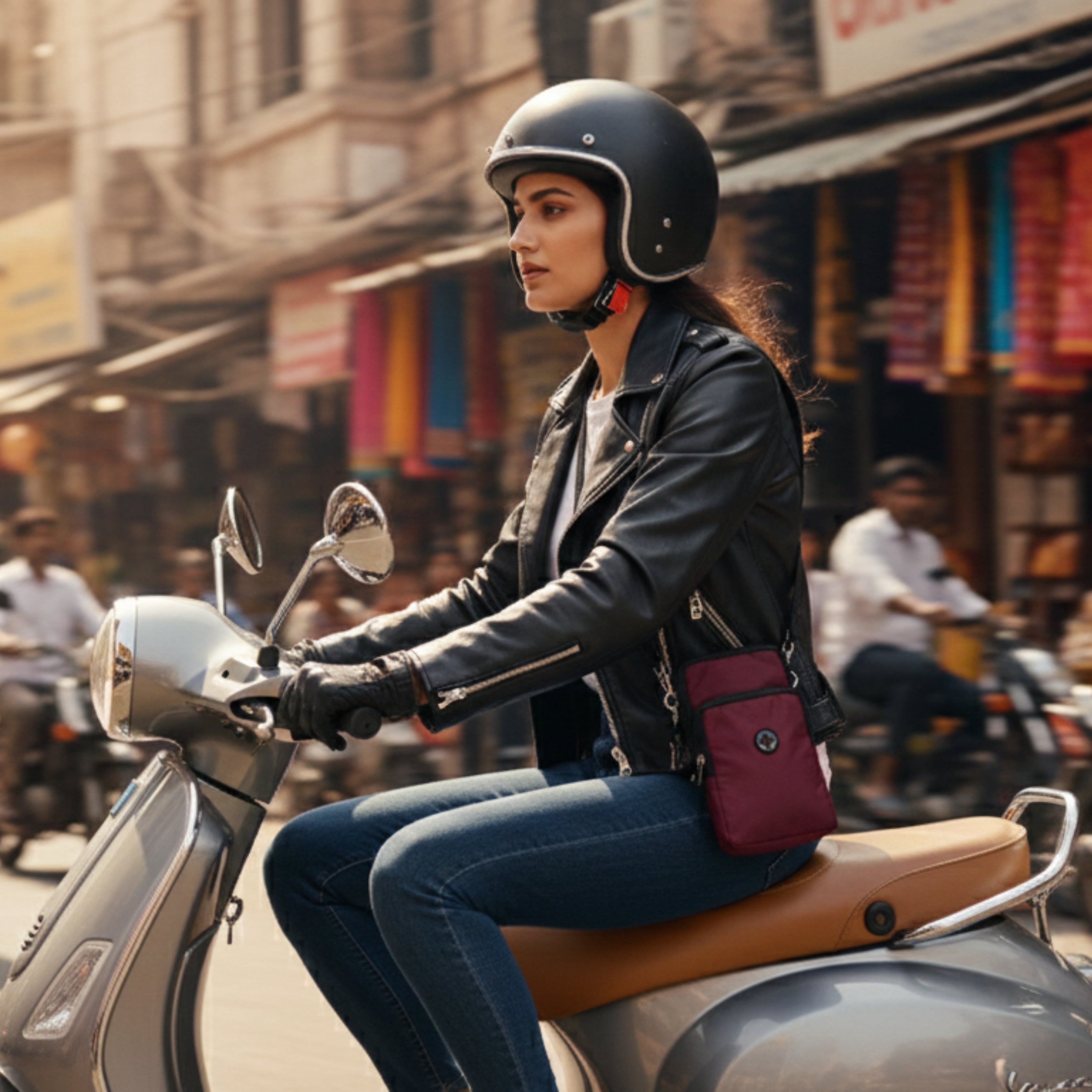 Crossbody Shoulder Bag for Men & Women – Lightweight Travel Sling Bag with Multi-Pocket Organizer for Everyday Carry