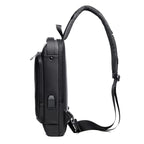 Anti-Theft USB Sling Bag for Men | Waterproof Travel Crossbody Chest Bag