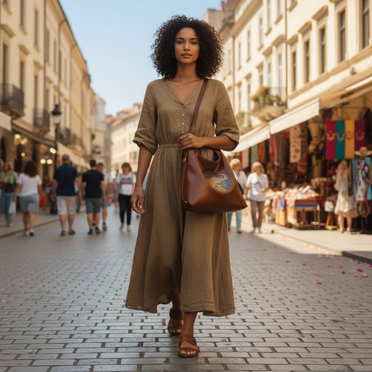 Premium Embossed Design Shoulder Handbag for Everyday Style